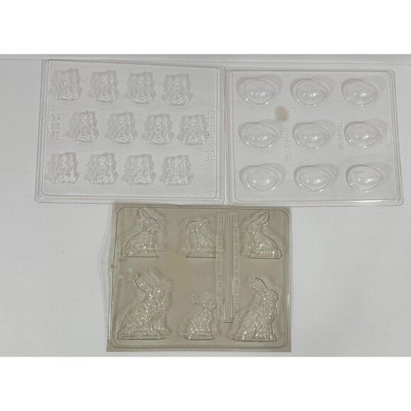 Easter Candy Chocolate Sweets Molds Set For Bunnies Rabbits & Eggs ILA Apollo - Picture 1 of 14